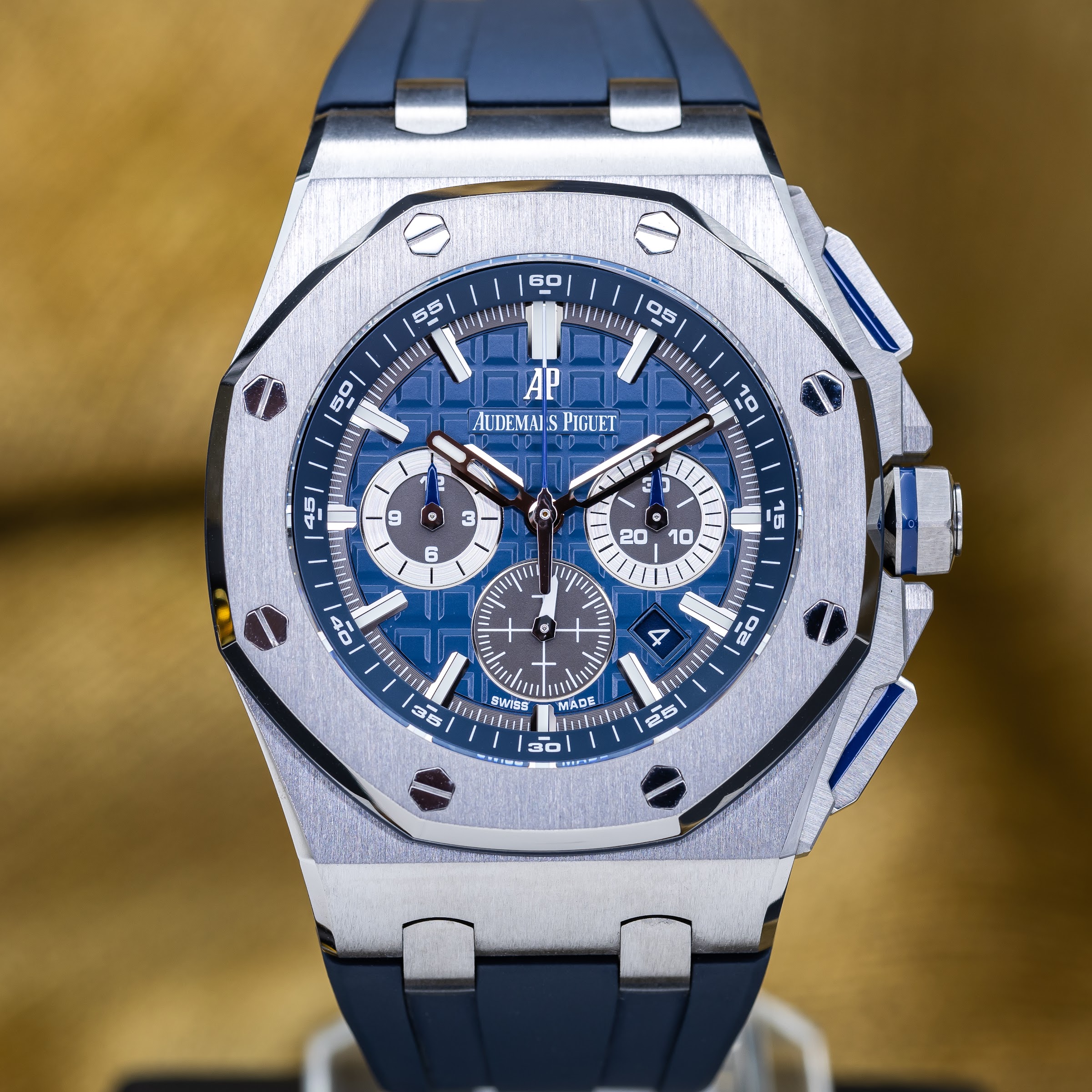 Audemars Piguet Royal Oak Offshore Chronograph 42mm Blue AP 26480ti - Full Set
