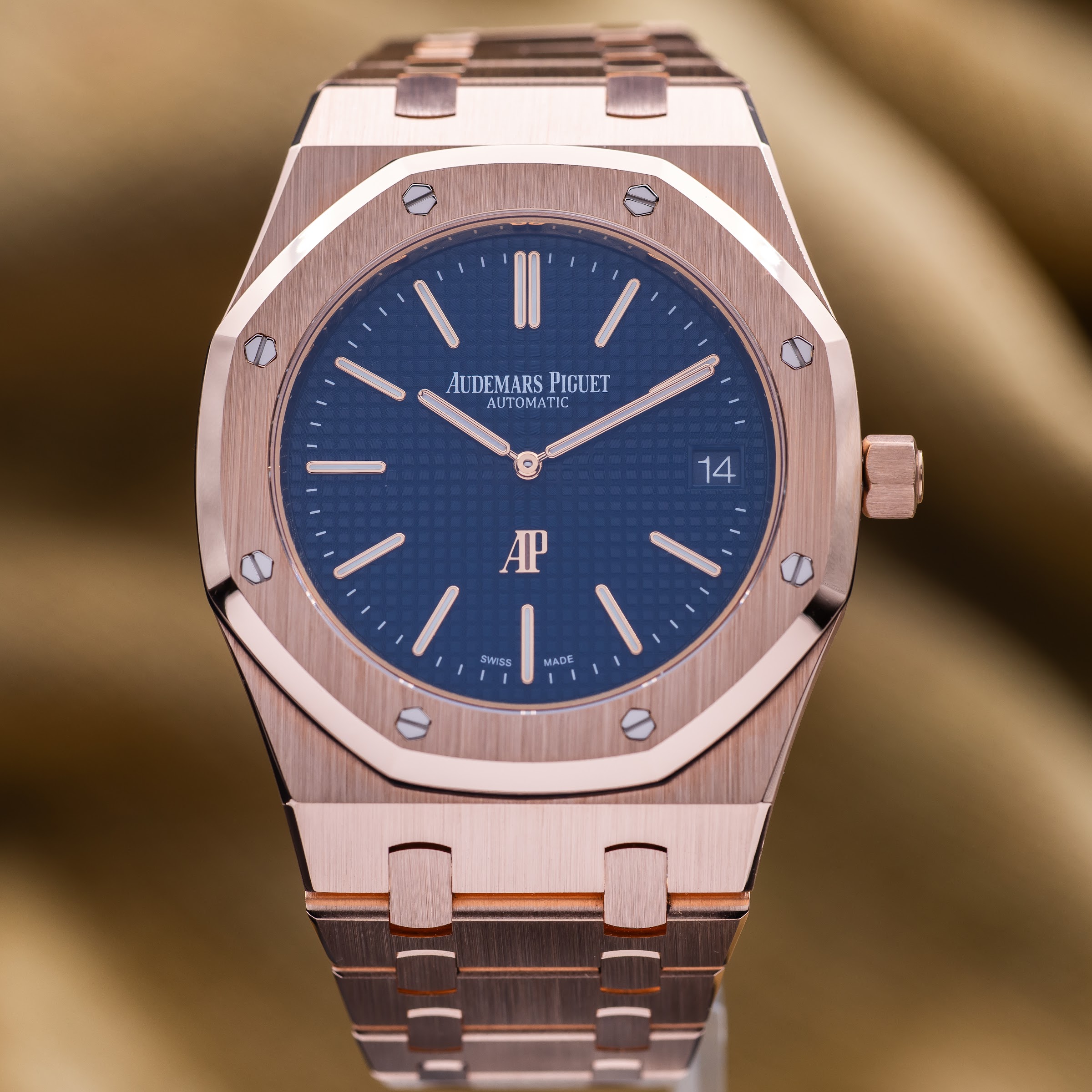 Audemars Piguet Royal Oak ‘Jumbo’ Rose Gold Blue Dial 39mm - AP 15202OR
